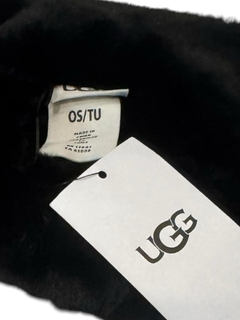 NWT UGG WOMENS BLACK FAUX FUR HEADBAND ONE SIZE - Picture 14 of 16